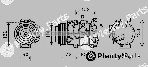 Prasco TOK639 — Compressor, air conditioning