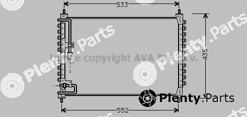 Prasco VO5074 — Condenser, air conditioning