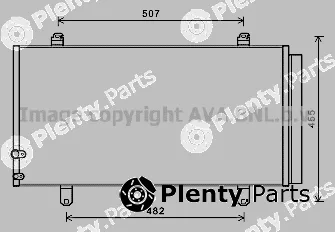 Prasco TO5698D — Condenser, air conditioning