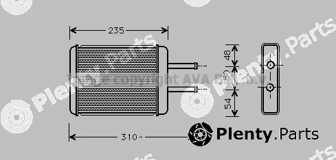 Prasco HY6069 — Heat Exchanger, interior heating