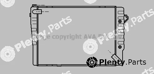 Prasco BW2008 — Radiator, engine cooling