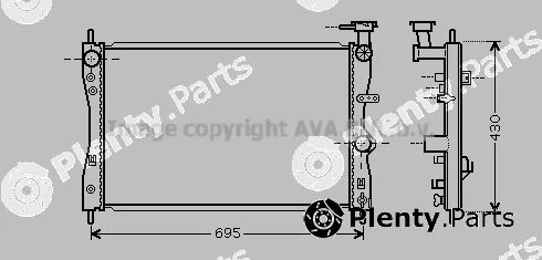 Prasco MT2172 — Radiator, engine cooling