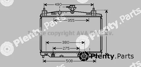 Prasco MZ2212 — Radiator, engine cooling