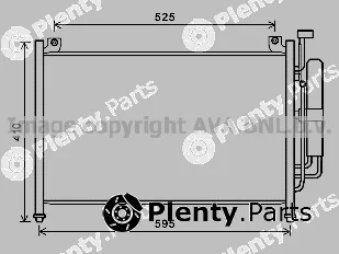 Prasco MZA5236D — Condenser, air conditioning