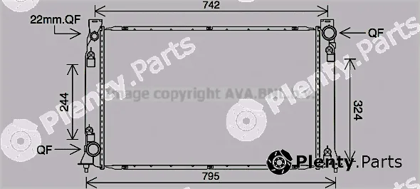 Prasco AI2407 — Radiator, engine cooling
