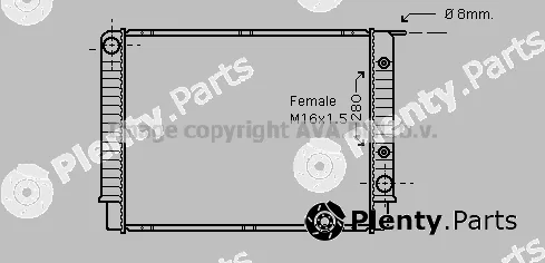 Prasco VO2147 — Radiator, engine cooling