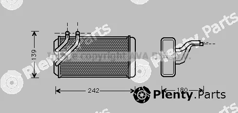 Prasco AU6106 — Heat Exchanger, interior heating