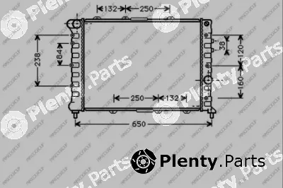 Prasco AA080R003 — Radiator, engine cooling PrascoSelection