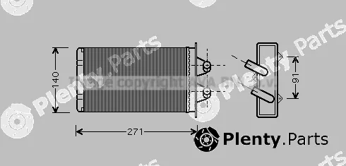Prasco FTA6186 — Heat Exchanger, interior heating