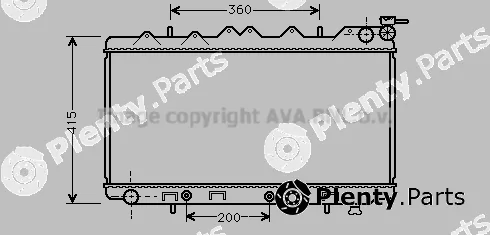 Prasco DN2136 — Radiator, engine cooling