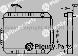 Prasco HRT2007 — Radiator, engine cooling
