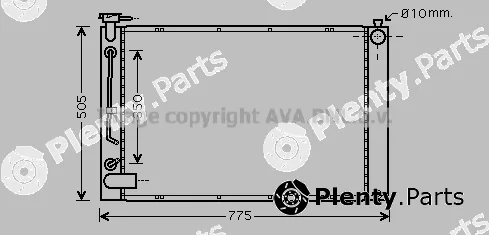 Prasco TO2343 — Radiator, engine cooling