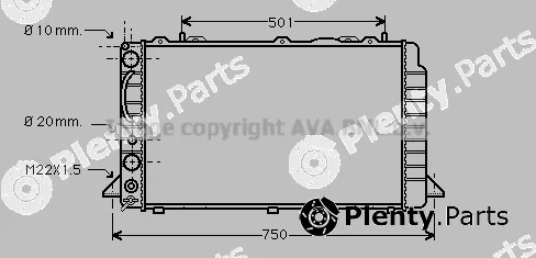 Prasco AI2059 — Radiator, engine cooling