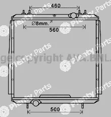 Prasco FE2016 — Radiator, engine cooling