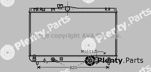 Prasco TO2454 — Radiator, engine cooling