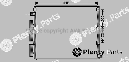 Prasco TO5380D — Condenser, air conditioning