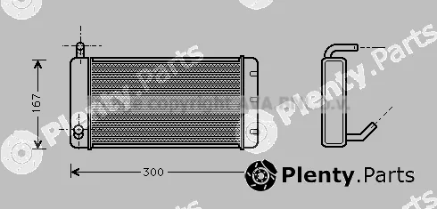 Prasco AU6059 — Heat Exchanger, interior heating