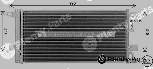 Prasco AI5439D — Condenser, air conditioning