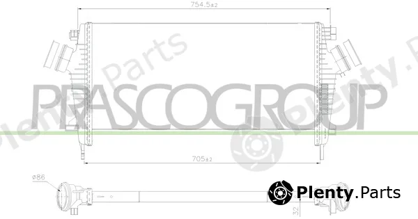 Prasco OP062N001 — Charge Air Cooler