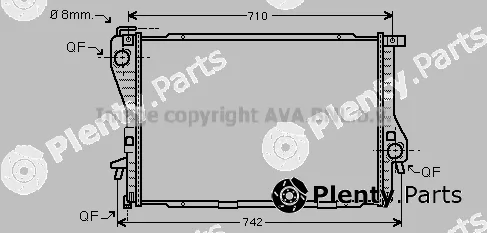 Prasco BWA2301 — Radiator, engine cooling