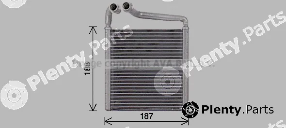 Prasco VN6416 — Heat Exchanger, interior heating