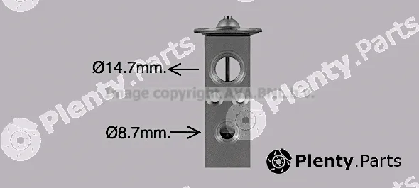 Prasco CT1076 — Expansion Valve, air conditioning