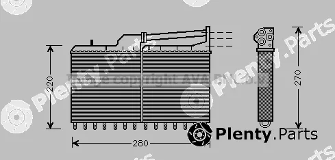 Prasco BW6029 — Heat Exchanger, interior heating