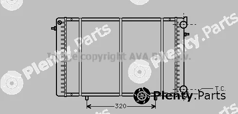 Prasco RT2239 — Radiator, engine cooling