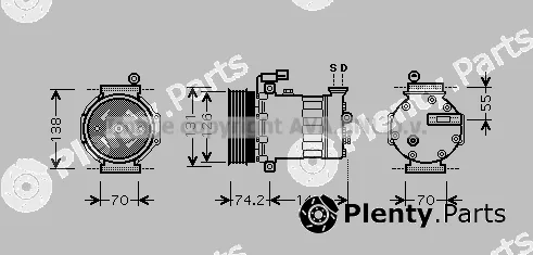 Prasco AUK171 — Compressor, air conditioning