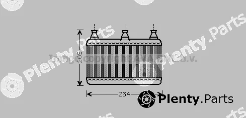 Prasco BWA6341 — Heat Exchanger, interior heating
