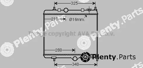 Prasco PE2384 — Radiator, engine cooling