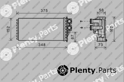 Prasco PG520H001 — Heat Exchanger, interior heating PrascoSelection