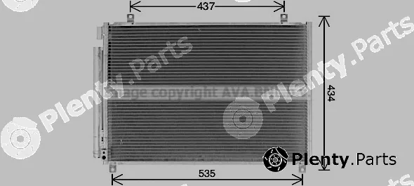 Prasco SZ5154D — Condenser, air conditioning