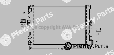 Prasco CNA2078 — Radiator, engine cooling