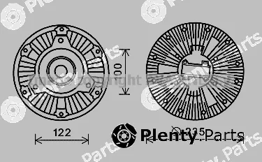Prasco MEC265 — Clutch, radiator fan