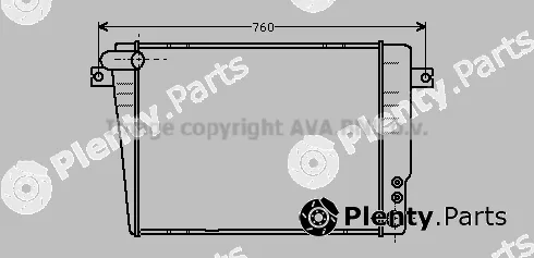 Prasco BW2069 — Radiator, engine cooling