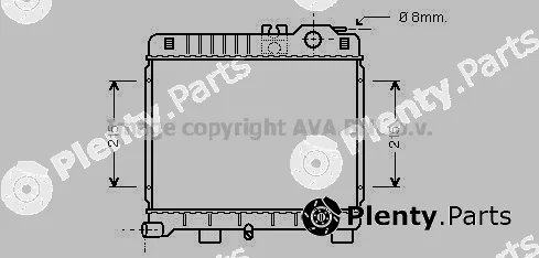 Prasco BW2027 — Radiator, engine cooling