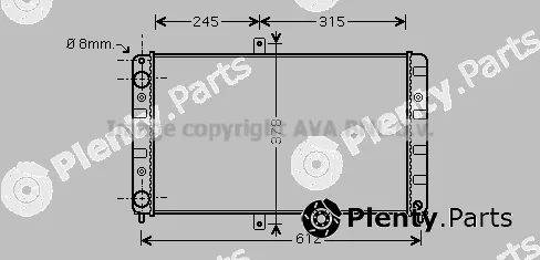 Prasco LA2016 — Radiator, engine cooling