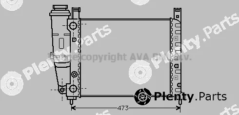 Prasco FT2046 — Radiator, engine cooling