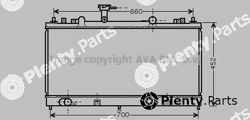 Prasco MZ2164 — Radiator, engine cooling