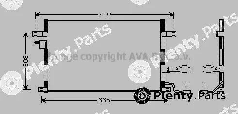Prasco DW5056D — Condenser, air conditioning