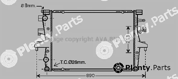 Prasco VN2230 — Radiator, engine cooling