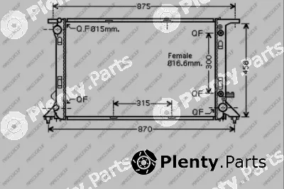 Prasco AD820R005 — Radiator, engine cooling PrascoSelection