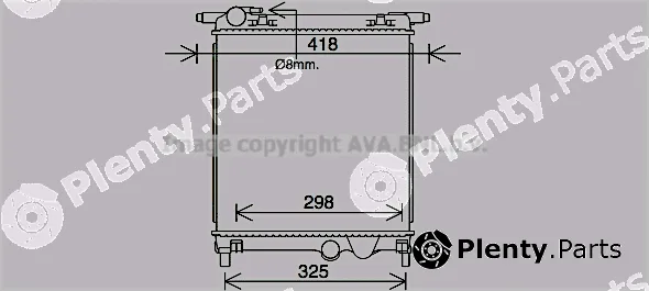 Prasco VN2407 — Radiator, engine cooling