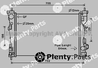 Prasco ALA2120 — Radiator, engine cooling