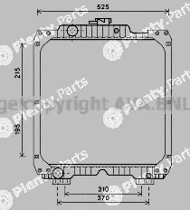Prasco NH2020 — Radiator, engine cooling