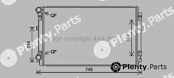 Prasco VN2404 — Radiator, engine cooling