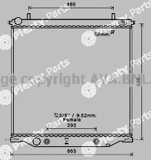 Prasco CT2059 — Radiator, engine cooling