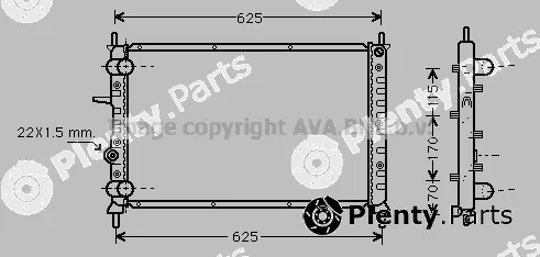 Prasco FT2188 — Radiator, engine cooling