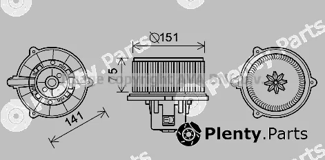 Prasco KA8247 — Electric Motor, interior blower